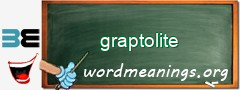 WordMeaning blackboard for graptolite